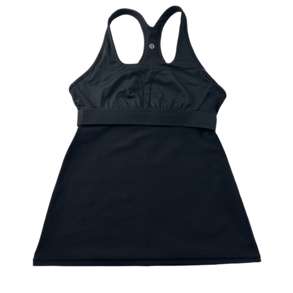Lululemon Black Crossed Keyhole Tank Top Size 6 Built in Bra - Picture 7 of 7